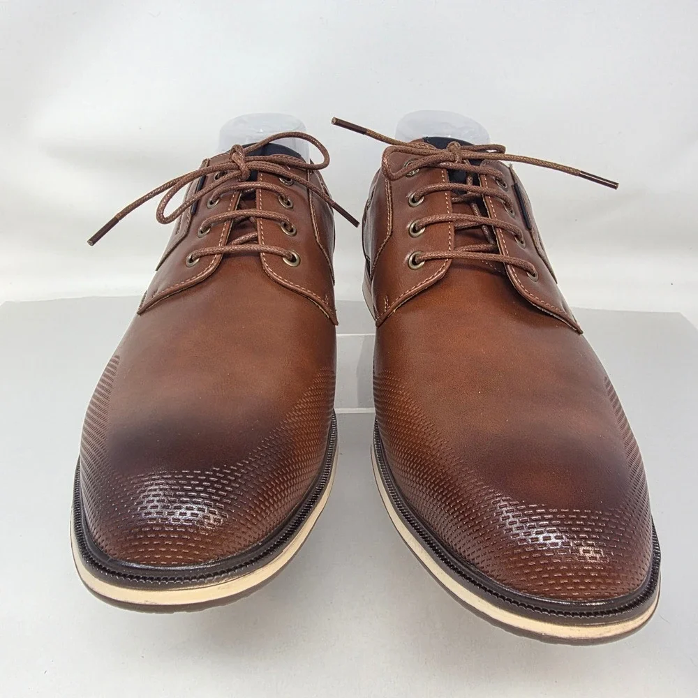 Bruno Marc Dress Shoes Mens Size 12 LG19008M Brown Casual Oxford Excellent